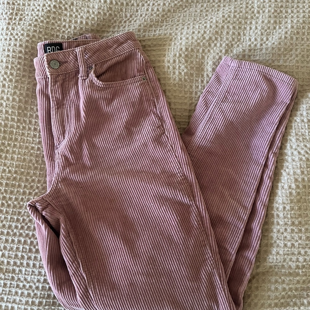 BDG Mauve Corduroy Straight Leg Jeans
